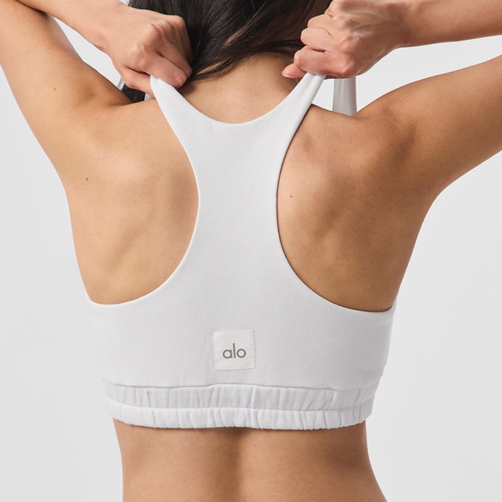 BLACK AND WHITE (2) ALO SPORTS BRAS